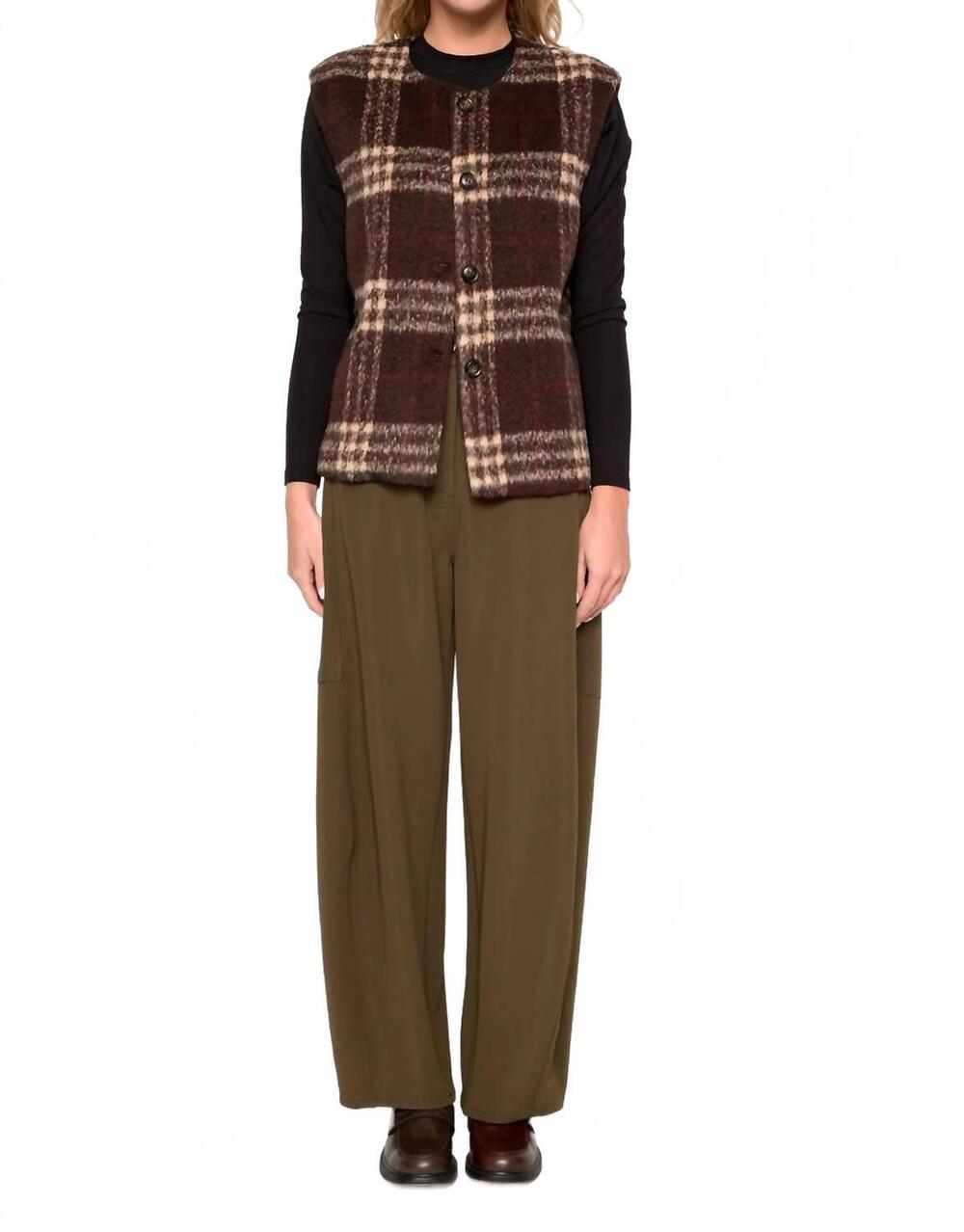 NEW DRA LOS ANGELES sandy vest in latte brown